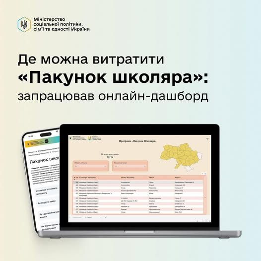 Де можна використати "Пакунок школяра" на Закарпатті