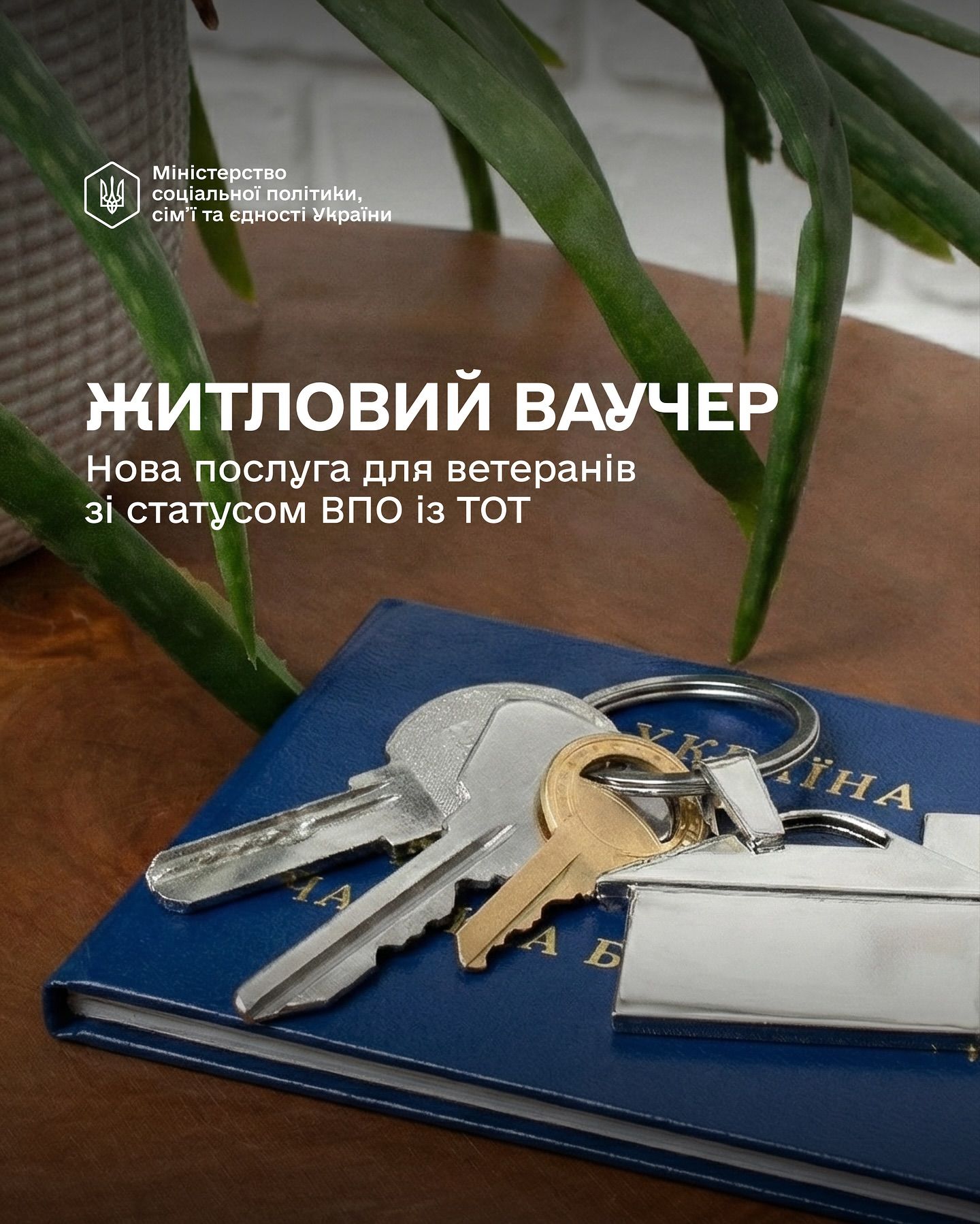 Житлові ваучери для для ветеранів зі статусом ВПО з ТОТ: держава надає 2 млн. грн. на нове житло